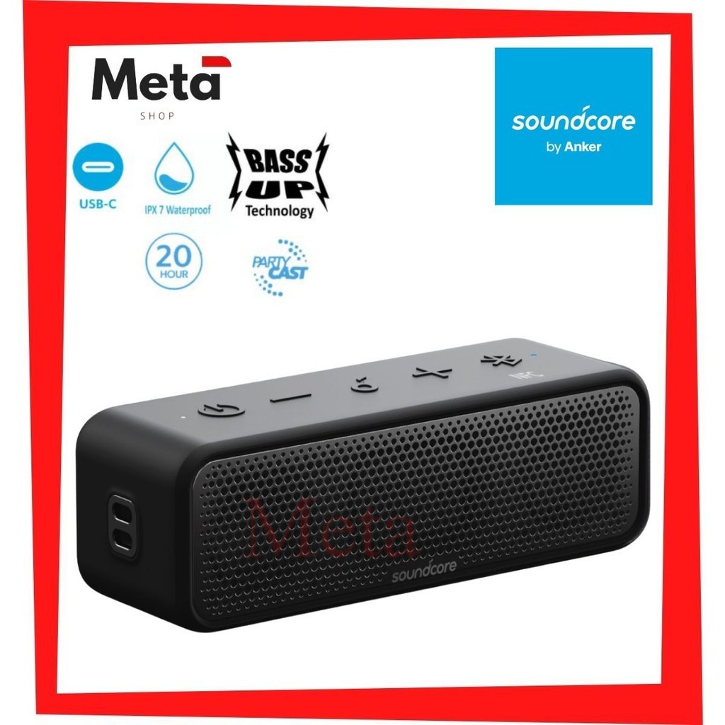 Anker A3125 . 2 Select Resistant Stereo IPX Powerful Shopee 16W with Soundcore Malaysia 7 Portable Sound, Water | Speaker Bluetooth