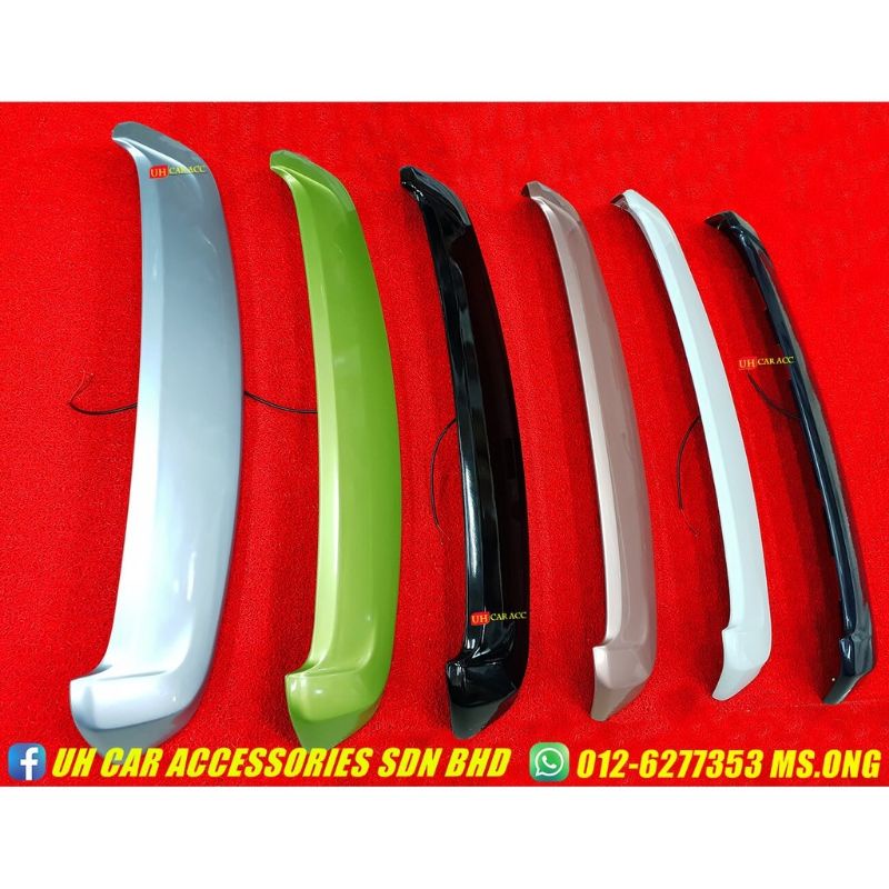 Perodua Axia Oem Se Spoiler With Paint With Led Brake Light Ready Stock Shopee