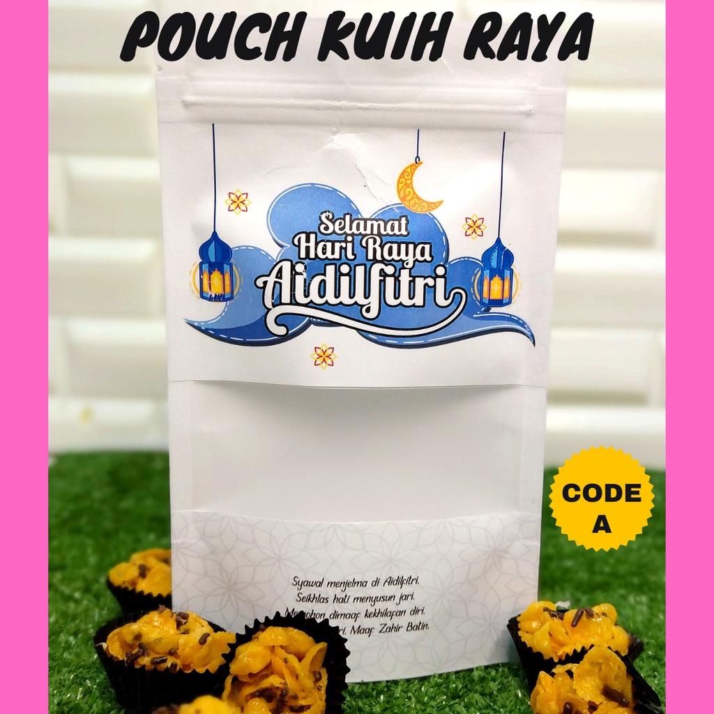 50pcs Packaging T Pouch Kuih Raya Cookies Kacang Kerepek Untuk T Hari Raya Readystock 5495