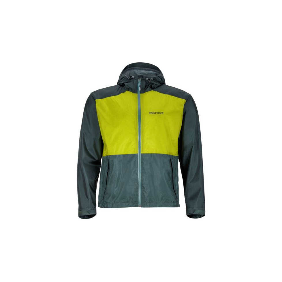 Marmot Men's Mica Waterproof Jacket (Bright Lichen/Dark Zinc) Shopee