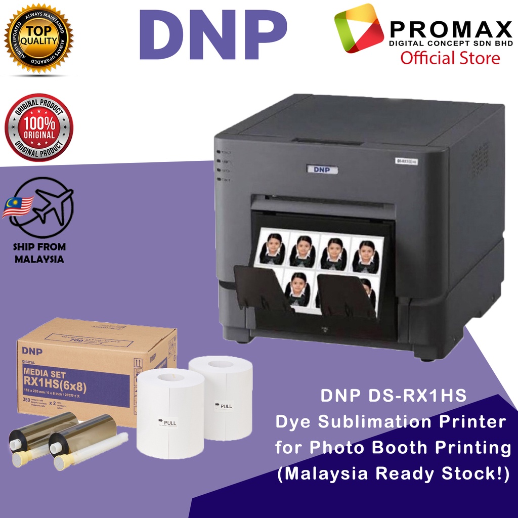 DNP DSRX1HS Printer + FREE 700 Photos and Ink Dye Sublimation Printer