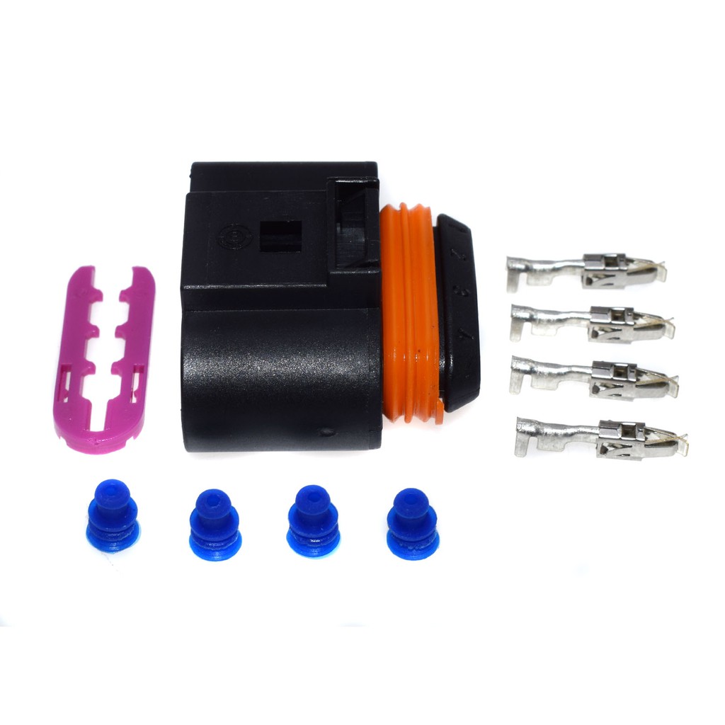 4 Stuks Bobine Connector Plug 1J0973724 - Reparatieset Voor Diverse Audi & VW Modellen 2.0L 3.2L