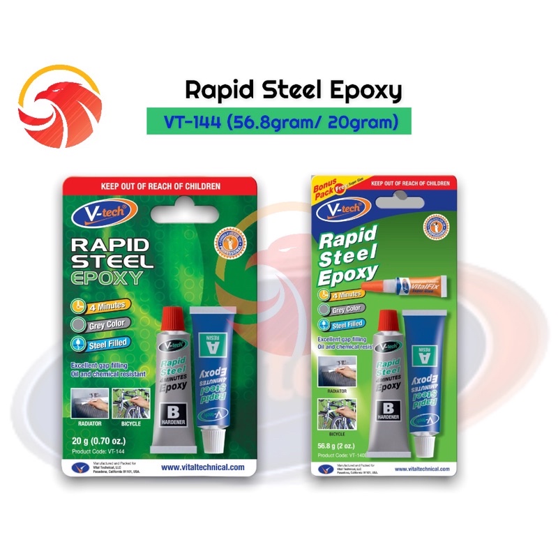 VTech VT140B1/ VT144 Rapid Steel 4 Minutes Epoxy FOC Super Glue (56