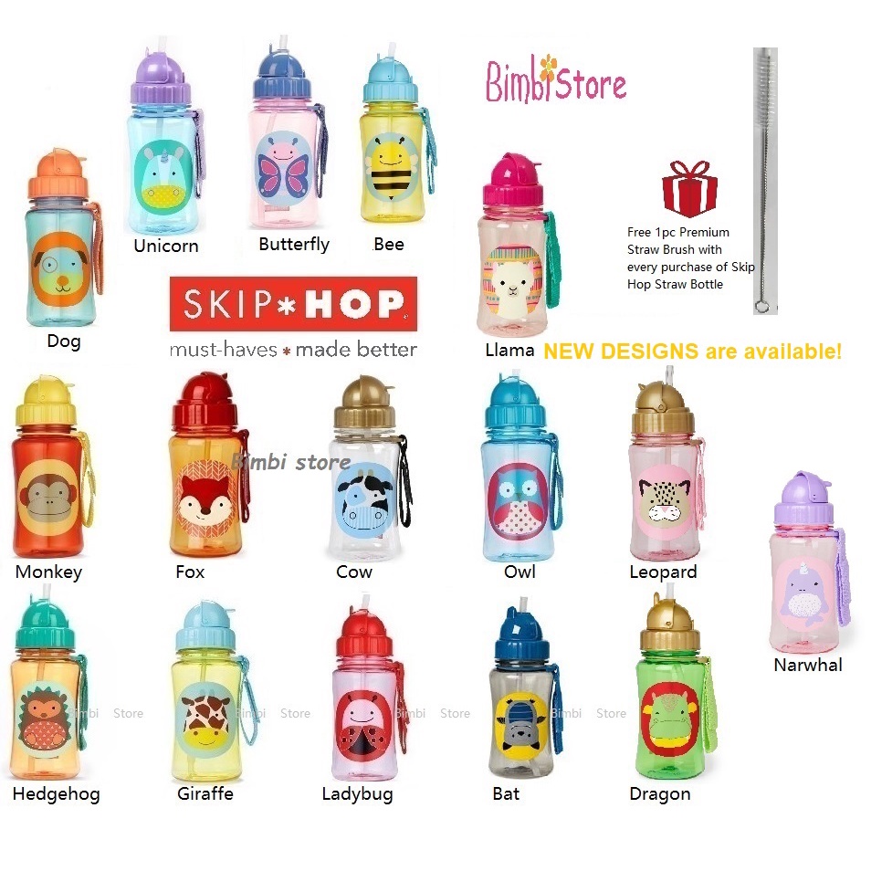 Skip Hop Zoo Straw Bottle - Bat