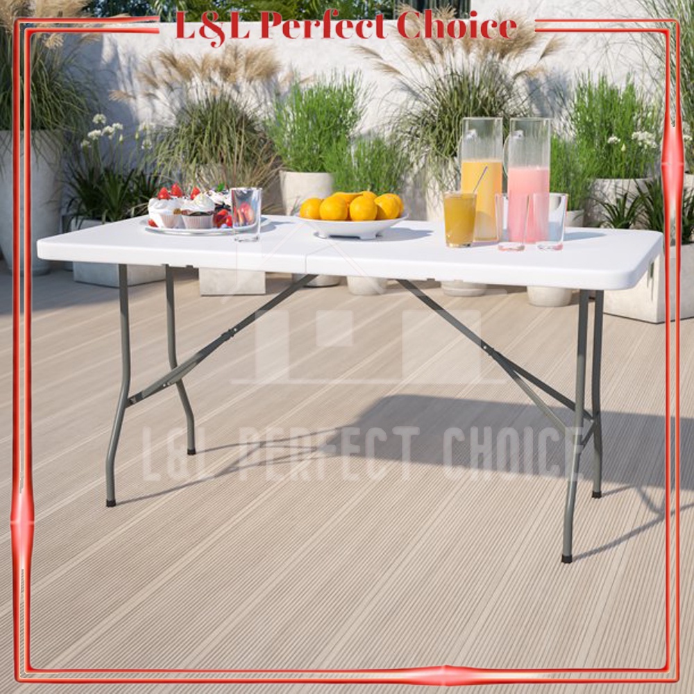 6 Feet Foldable Banquet Table Event / Catering / Hall / Buffet Folding ...