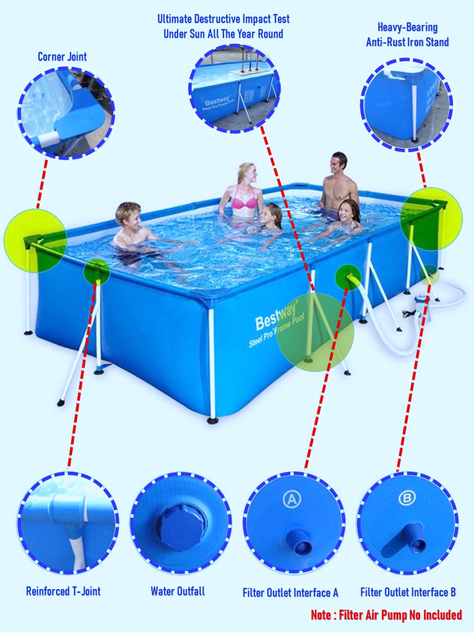 Ori BESTWAY INTEX Kolam Renang Dewasa / Kolam Ikan / Renang Akuarium ...