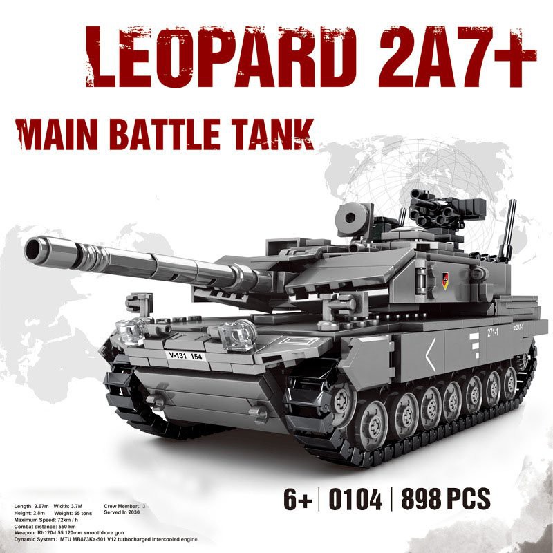 Assembly tank Leopard 2A7 + main battle tank 0104 main battle tank 2A7 ...
