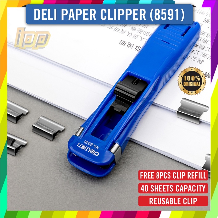 Deli Paper Clipper 40 Sheet Capacity (8591) Shopee Malaysia