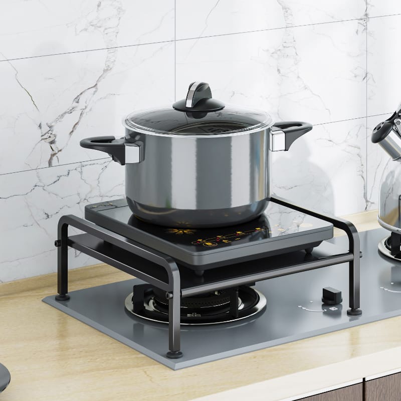 Stainless Steel Kitchen Organizer Storage Rack Shelf Integrated Stove ...