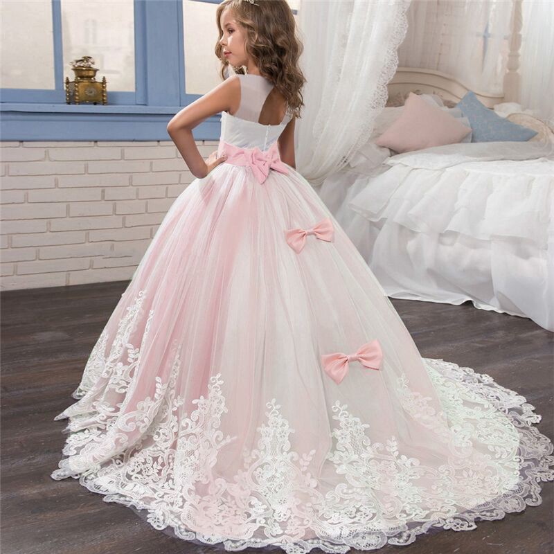 HOT ] 6-14 Years Kids Girls Princess Party Wedding Long Gaun Kembang  Murah Budak Perempuan Hadiah Harijadi Baju | Shopee Malaysia