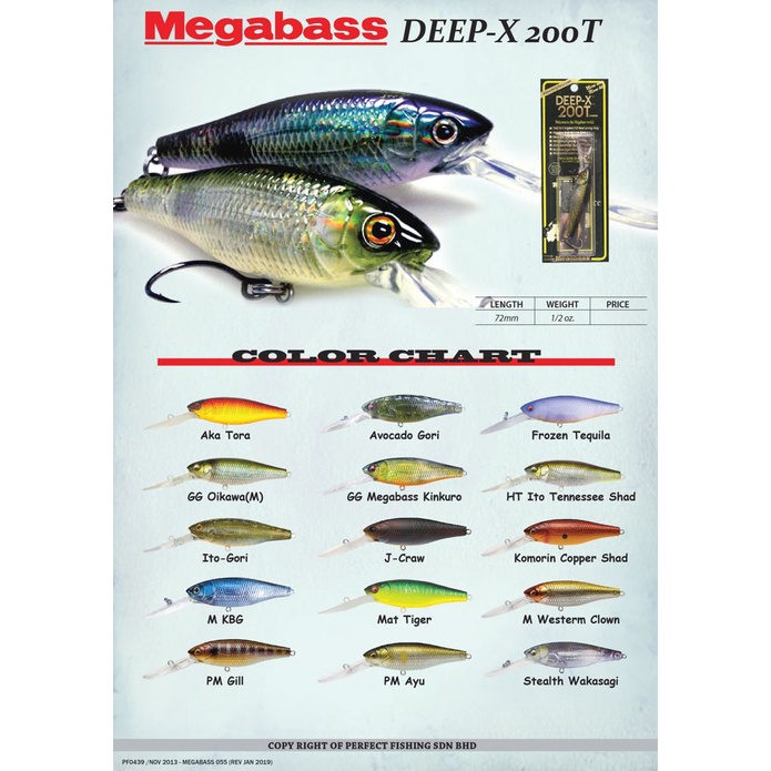 MEGABASS fishing lure DEEPX 200T FLOATING CRANKBAITS Shopee Malaysia