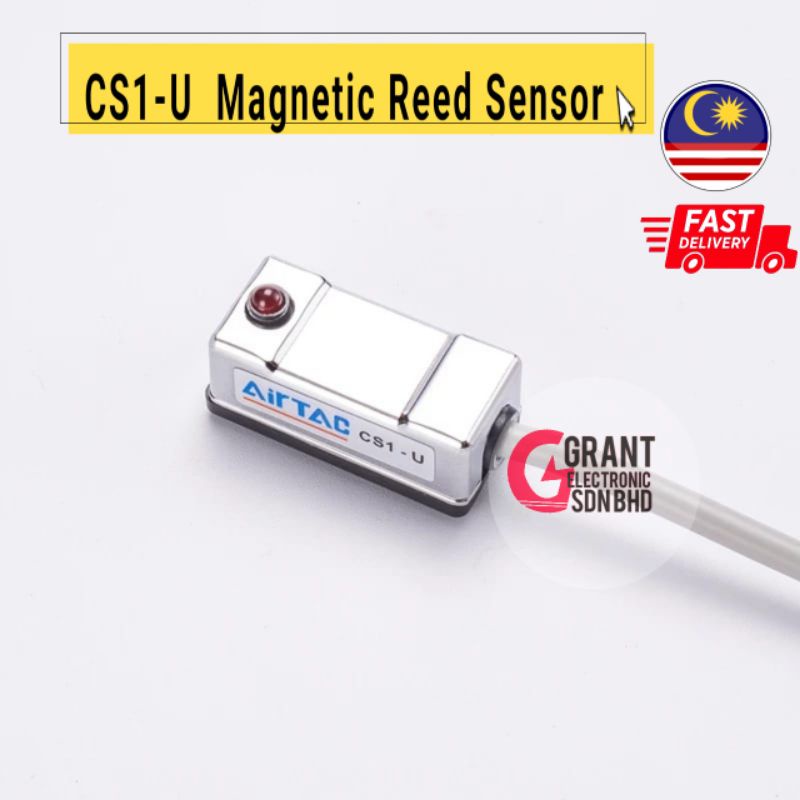 CS1-U Magnetic Reed Sensor / Pneumatic Cylinder Magnetic Reed Switch ...