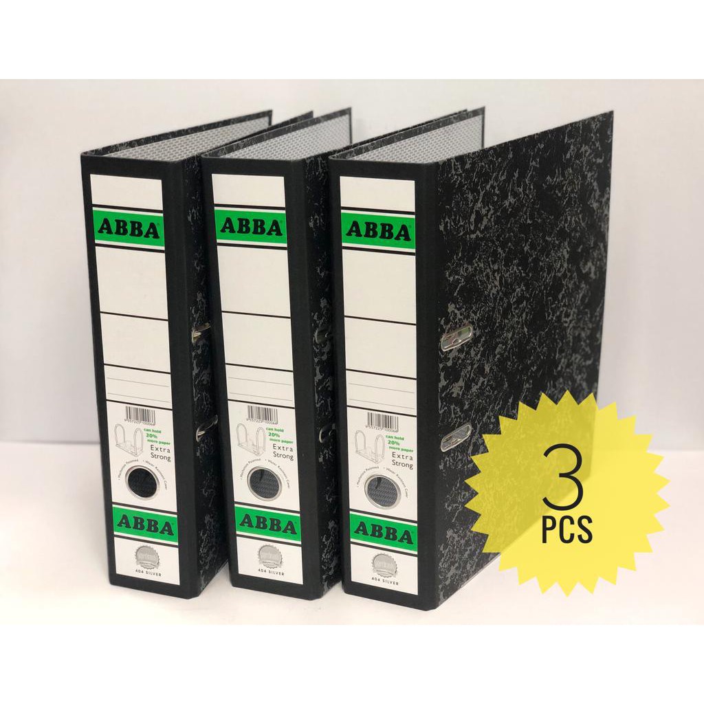 ABBA 3'' F4 SIZE ARCH FILE WITH INDEX ( 404 SILVER) (3PCS) | Shopee ...