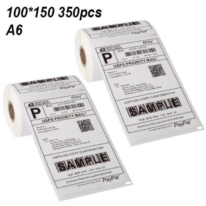 MALAYSIA STOCK->> 350pcs Shopee Waybill Thermal Paper Thermal Sticker ...