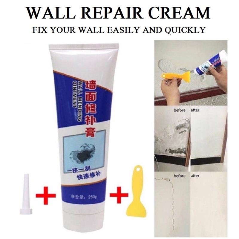 FAST SEND* 250G Wall Mending Ointment Wall Plaster Wall Repair Krim ...