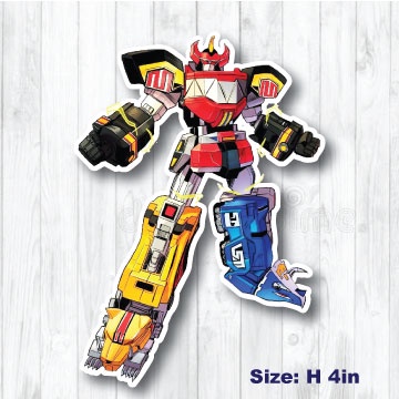 Power Rangers Megazord Sticker Collection 01 | Shopee Malaysia