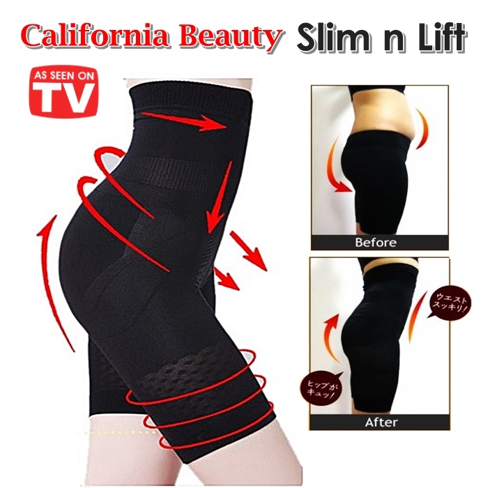 Slim N Lift Slimming Pants California Beauty Slimmer Body Shaper High  Waisted