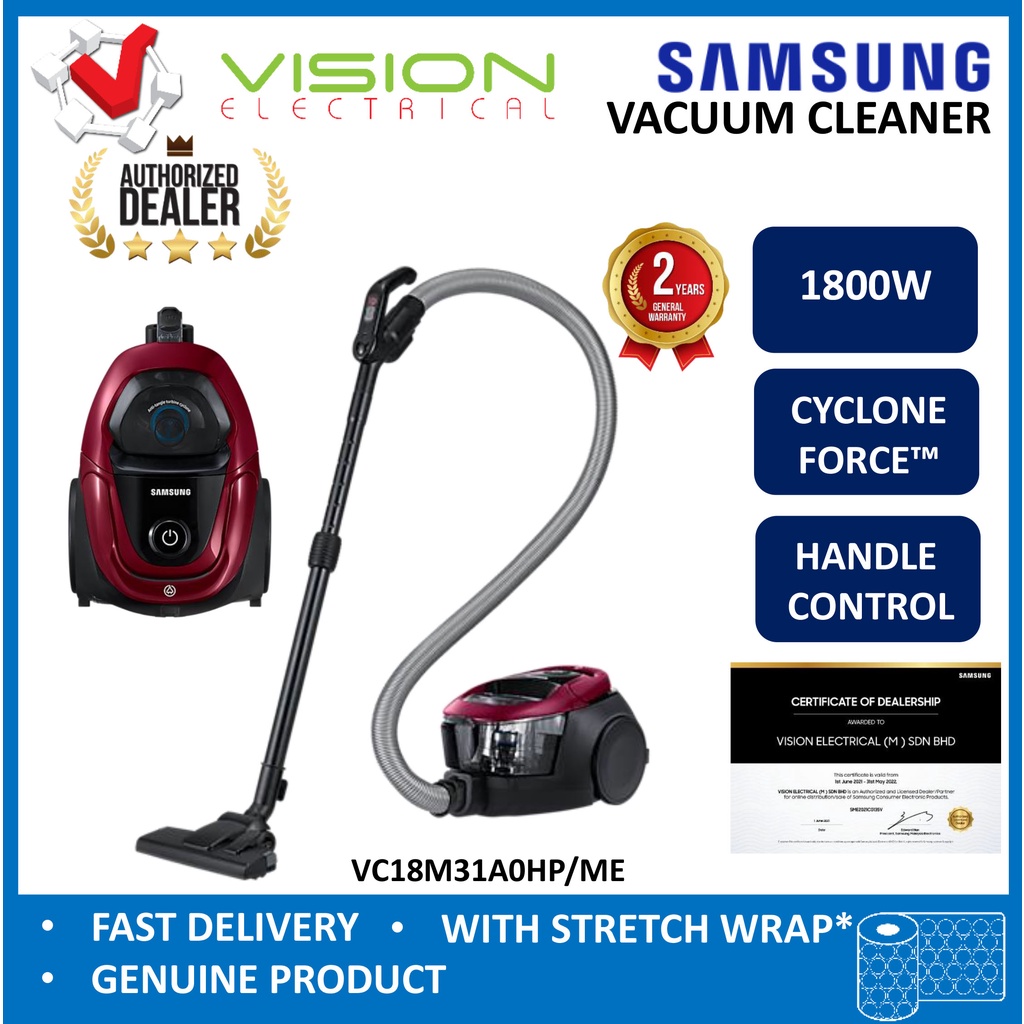 SAMSUNG 1800W Vacuum Cleaner VC18M31A0HP ME With Remote Handle Control Penyedut Habuk