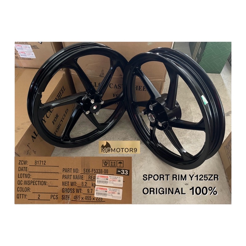 100% ORIGINAL YAMAHA Y125ZR SPORT RIM 6BATANG 125Z 125ZR 125 | Shopee ...