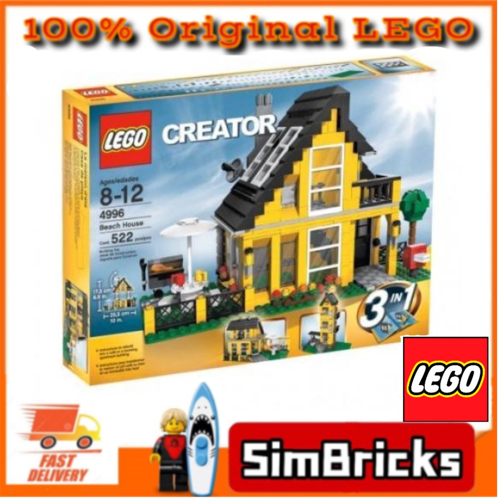 Lego creator cheap beach house 4996