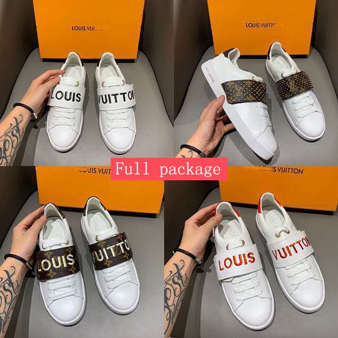 Louis Vuitton Low Top Front Row Sneakers White/Gold 36