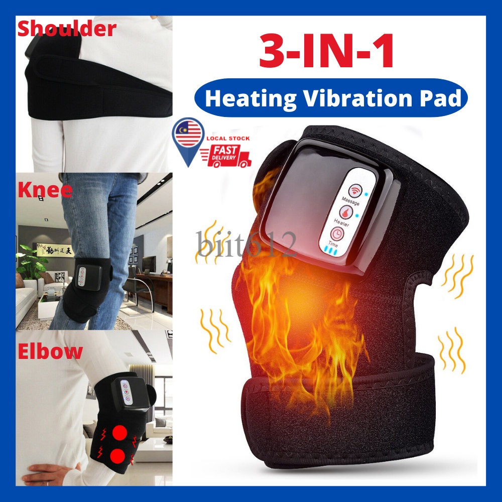 (LOCAL STOCK) Electric Heating Knee Joint Vibration Massager Far ...