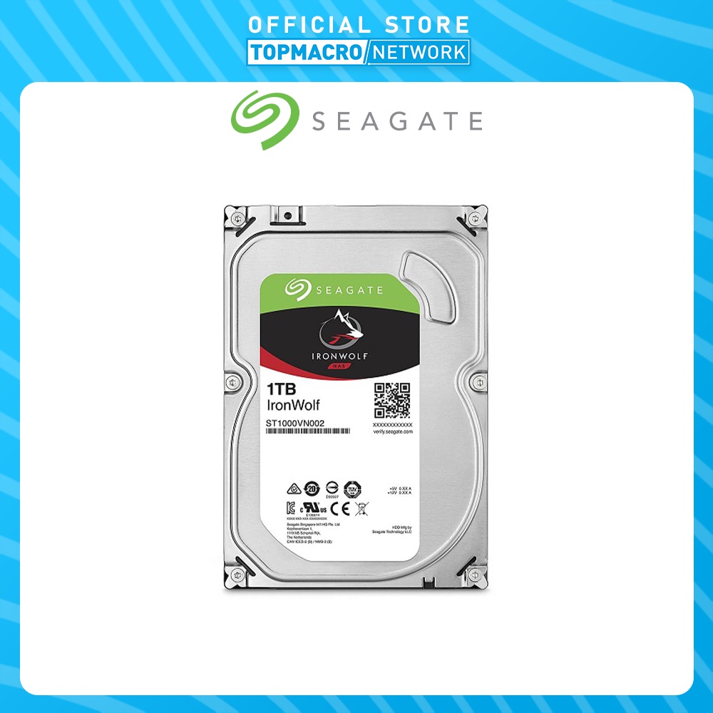 SEAGATE IRONWOLF NAS HDD 1TB SATA 3.5" | Shopee Malaysia