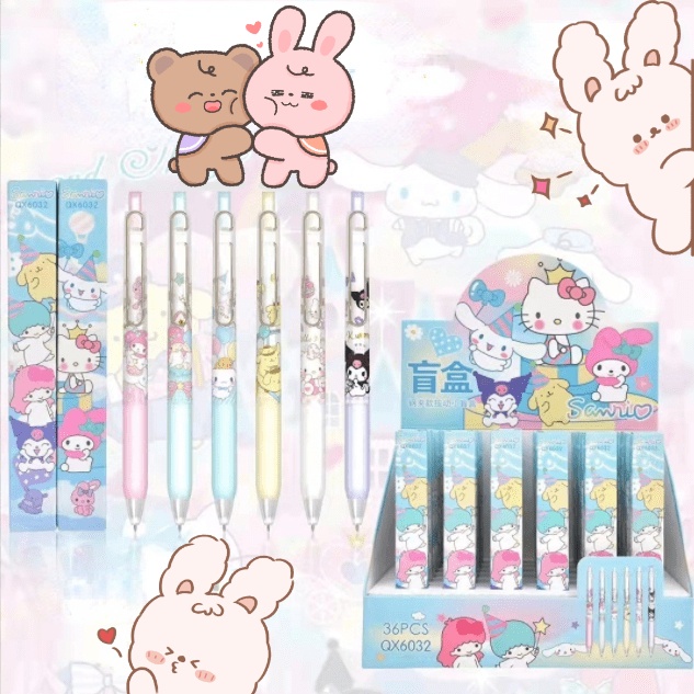 Cute Sanrio Family Iron clip ballpoint pen blind box Cinnamoroll ...