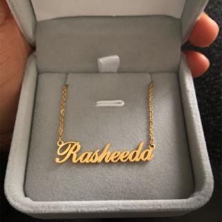 Name necklace gold hot sale for men