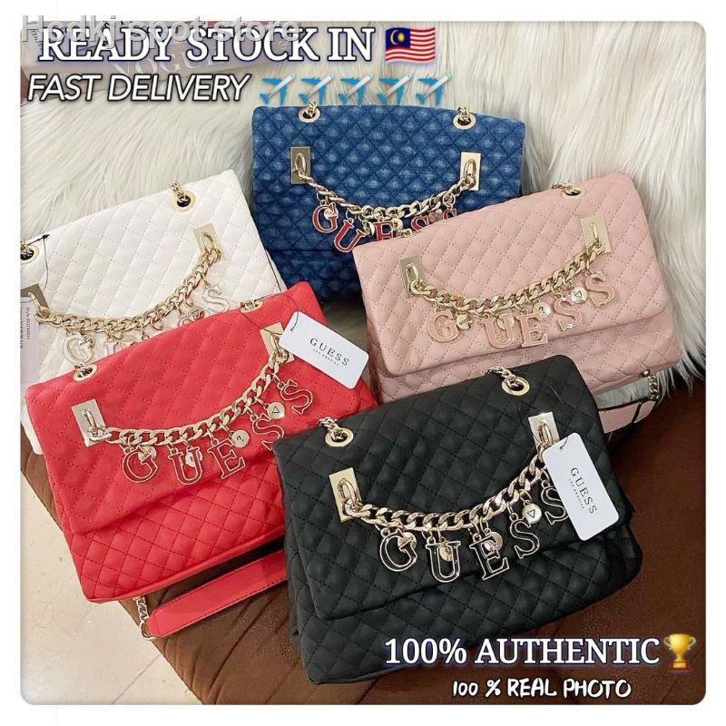 READY STOCK Guess Passion Women s Convertible bag Sling bag Quilted bag Shoulder bag Crossbody bag Chain bag Shopee Malaysia