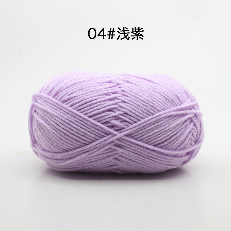 50g 4ply smooth milk fiber knitted wool crochet yarn milk cotton hand ...