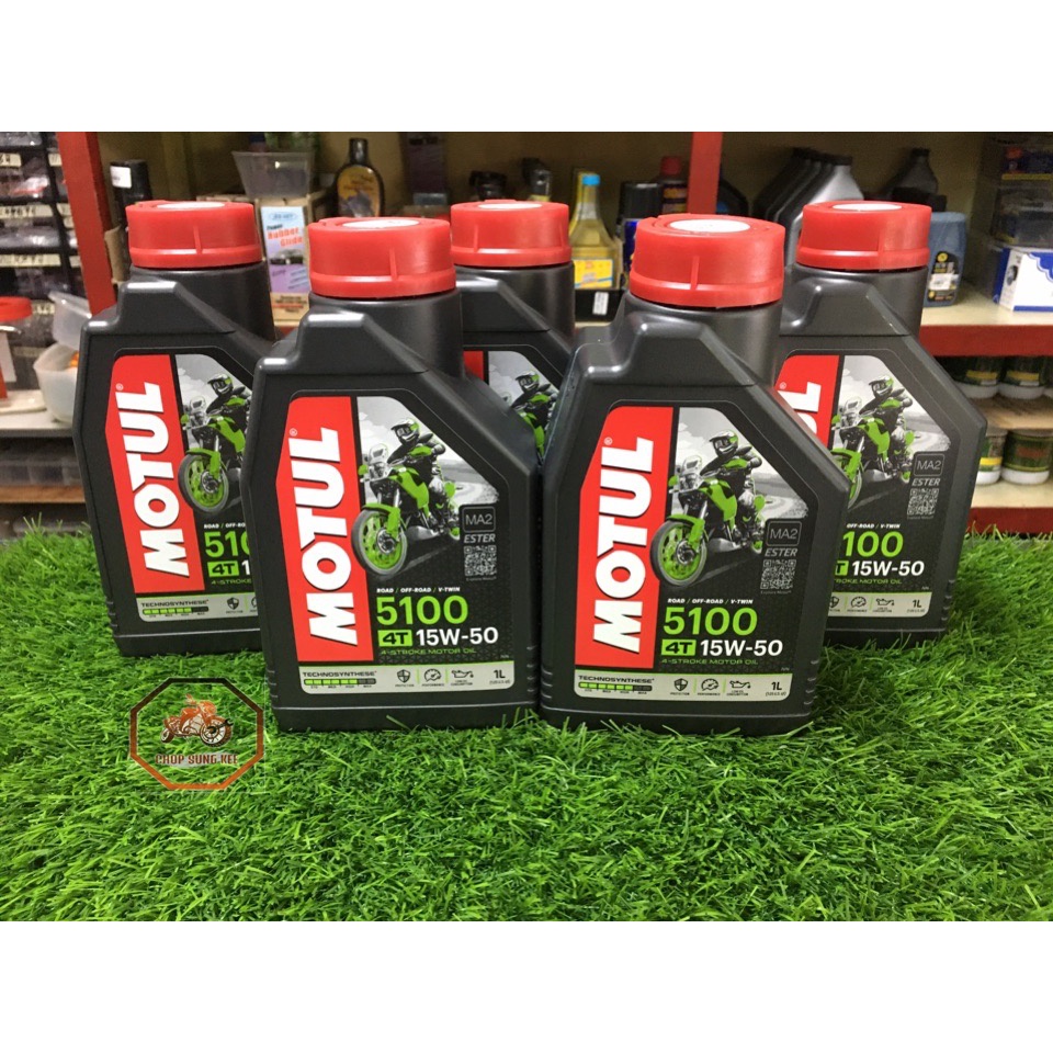 Motul 5100 4t 15w50 Engine Lubricant 100 Genuine Product Shopee