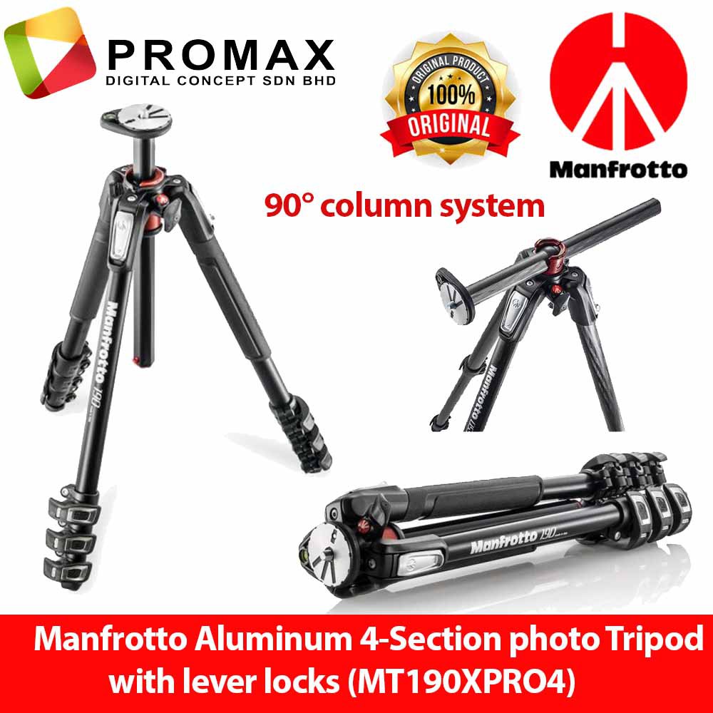 Manfrotto MT190XPRO4 / MK190XPRO4 with MVH500AH / MHXPRO-3W / BHQ2 ...