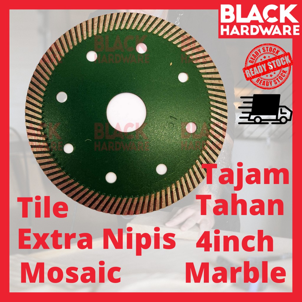 Black Hardware Mata Potong Mozek Dinding Tile Mosaic Cement Grinder Cutter Cutting Disc Wheel