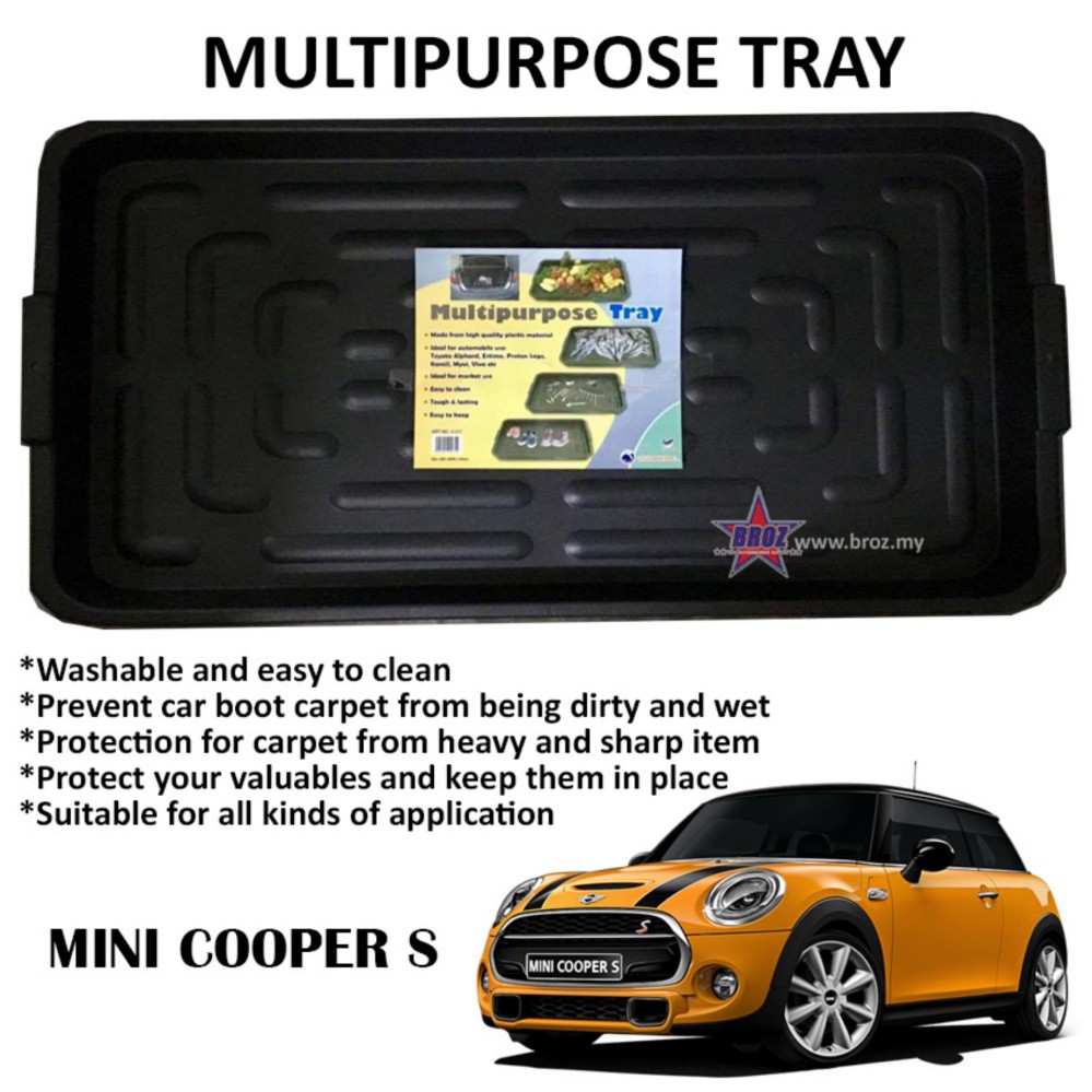 For Mini Cooper S V217 Multipurpose Universal One Tray For Rear Boot ...