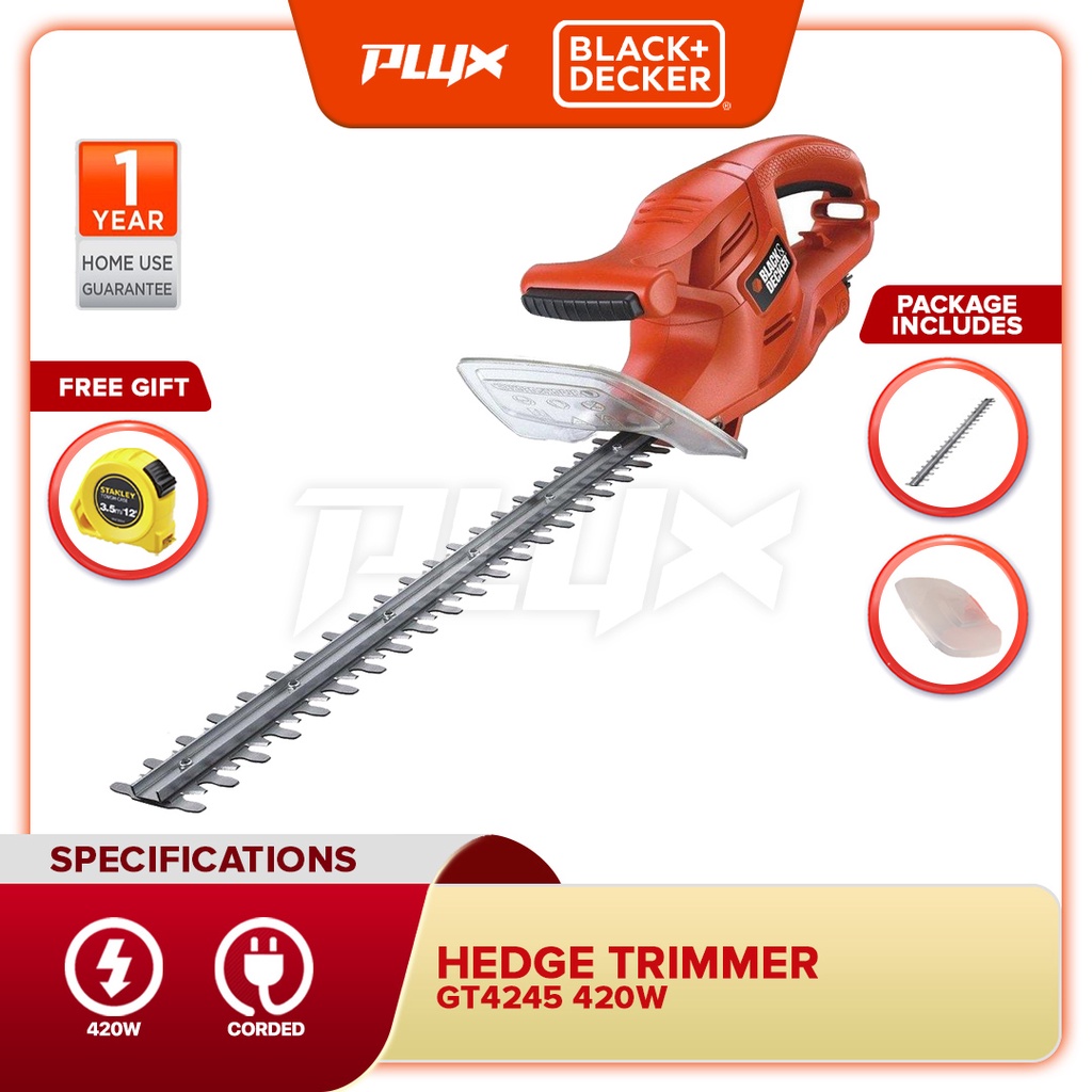 BLACK & DECKER GT4245 420W Shrub & Hedge Trimmer