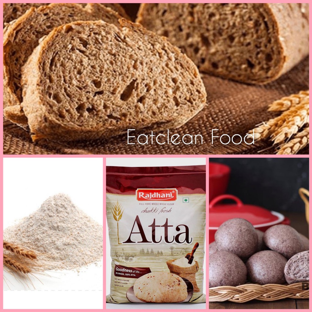 Atta Whole Wheat Flour For Baking, Diet, Weight Loss (Separate zip Bag