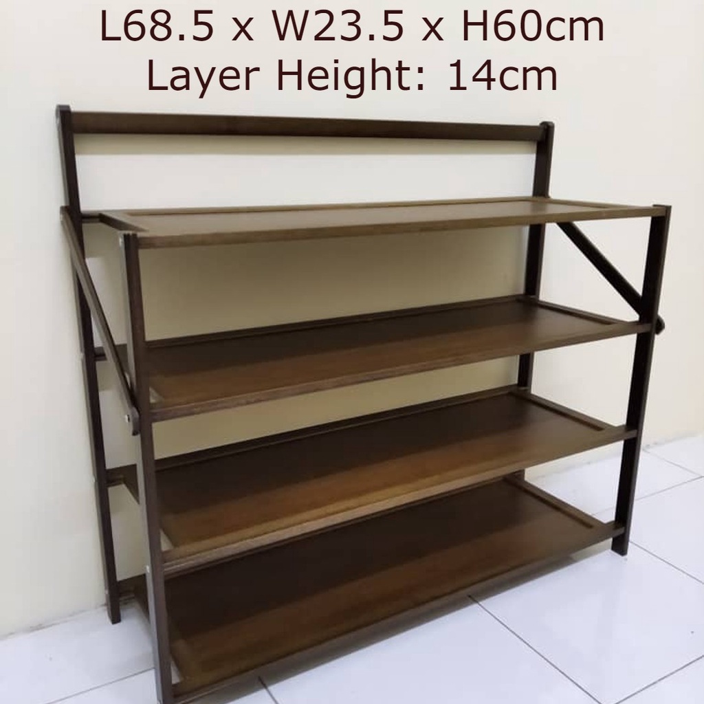 Foldable Shoe Rack Shoe Storage Rack Wooden Bamboo Steel Shoe Rack ...