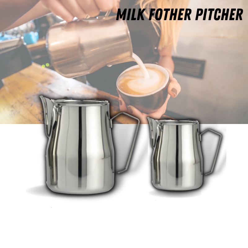 [350ml/500ml]Espresso Coffee Pitcher Cup -Thick 18/8 S.Steel Latte Art ...