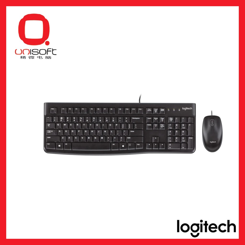 LOGITECH MK120 CORDED KEYBOARD AND MOUSE COMBO Shopee Malaysia
