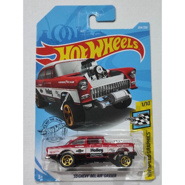 Hot Wheels 55 Chevy Bel Air Gasser - softcorners card | Shopee Malaysia