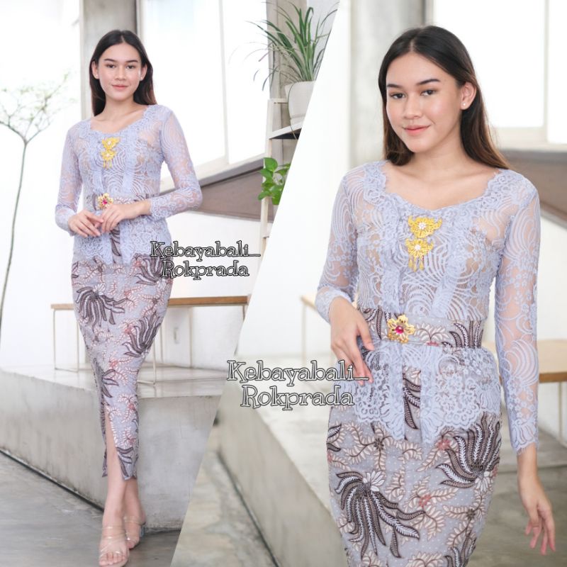 Kebaya SEMI ITALY ABU KEBAYA BALI KEBAYA ELEGANT KEBAYA Graduation ...