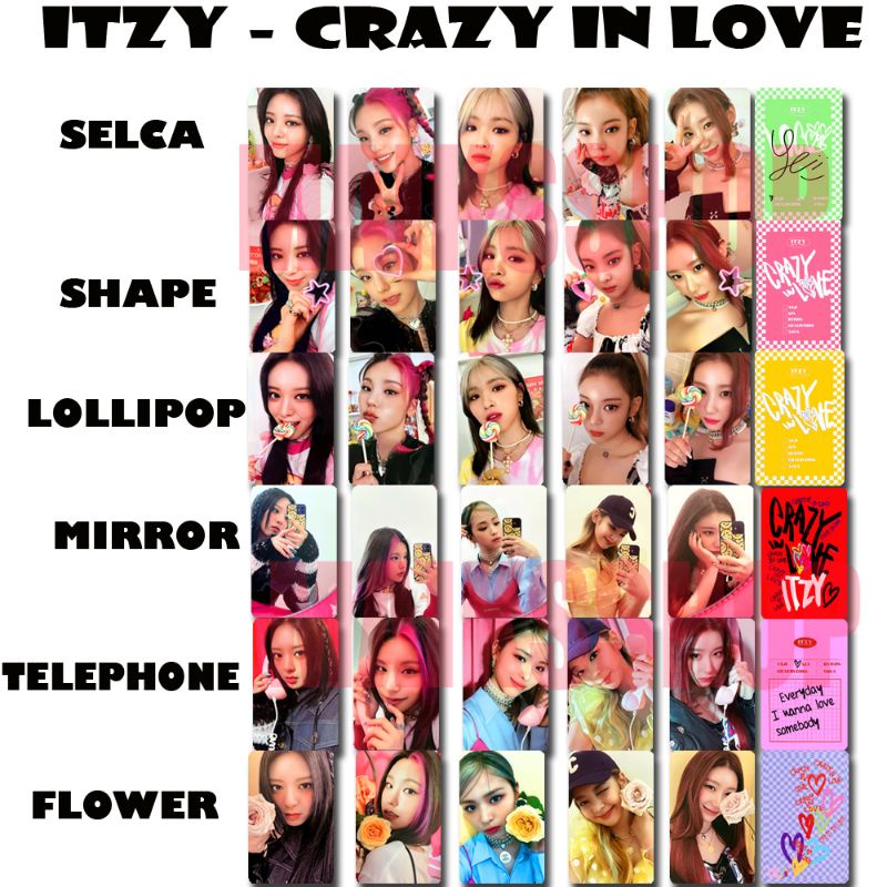 ONE Can) Itzy Crazy In Love Photocard Kpop | Shopee Malaysia