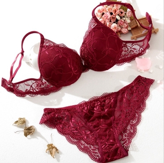 FallSweet Push Up Lace Bra Set for Women PLus Size Bra and Panties