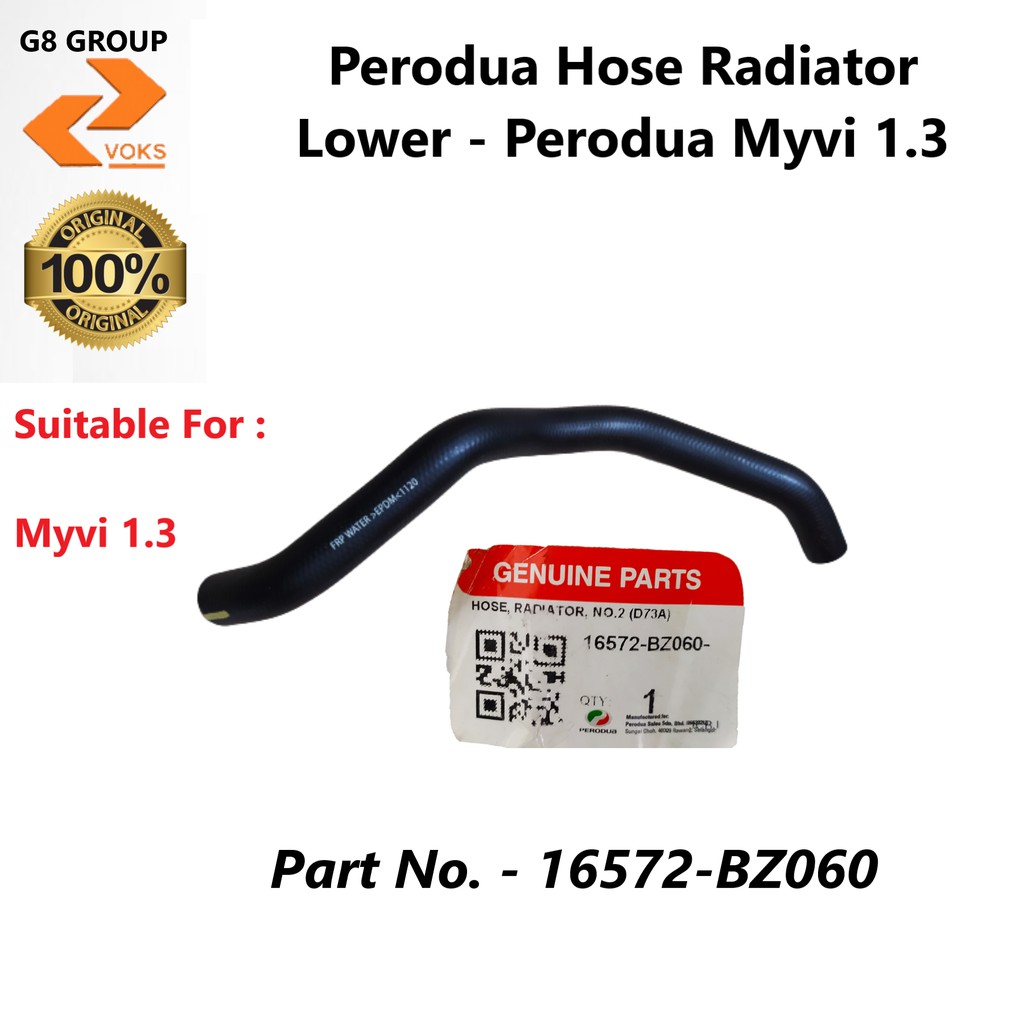 Perodua Hose Radiator Lower Perodua Myvi 1.3 ( 16572BZ060 ) Shopee