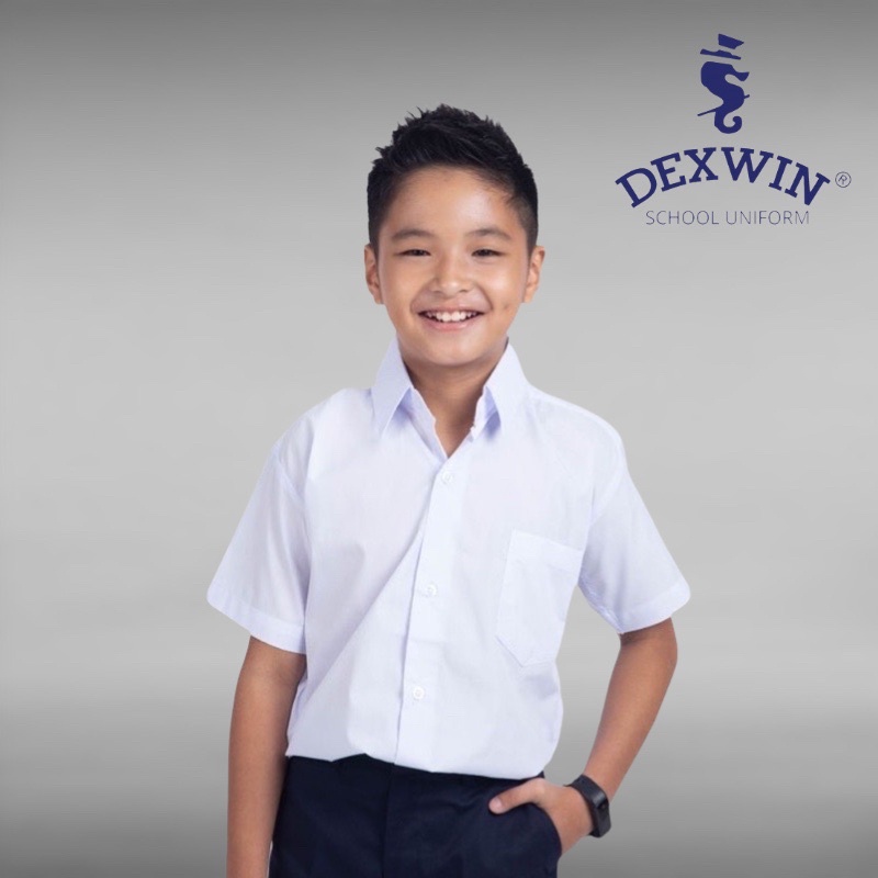 Dexwin 12273 School Uniform Short Sleeve White Shirt Kemeja Putih ...