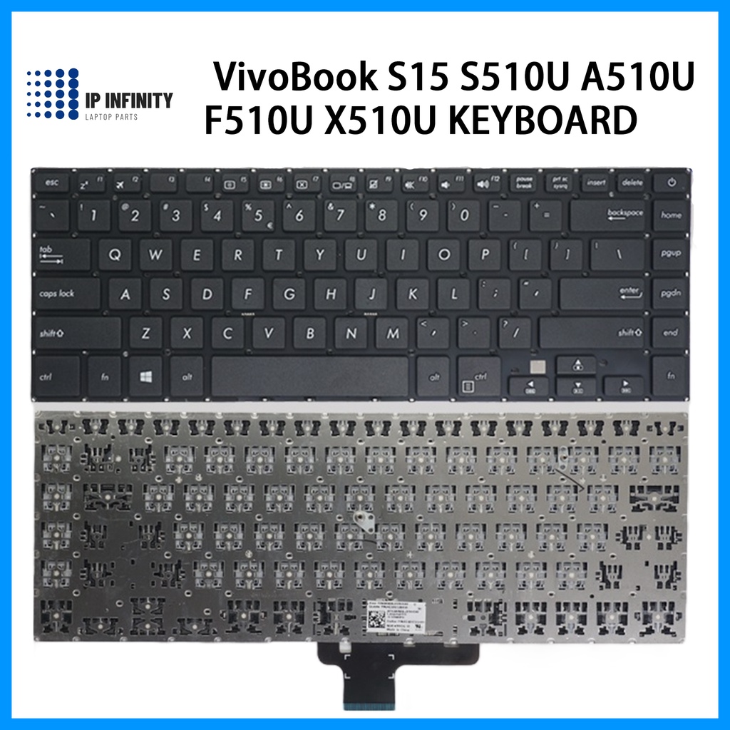 Clavier Pour Ordinateur Portable Asus VivoBook 15 Série S510U, X510U, Etc. - Compatible 0KNB04626IT00