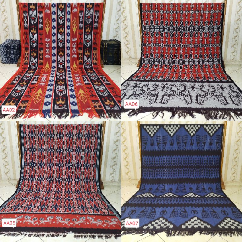 Woven Fabrics With Various Motifs Of The Archipelago Of Kalimantan ...