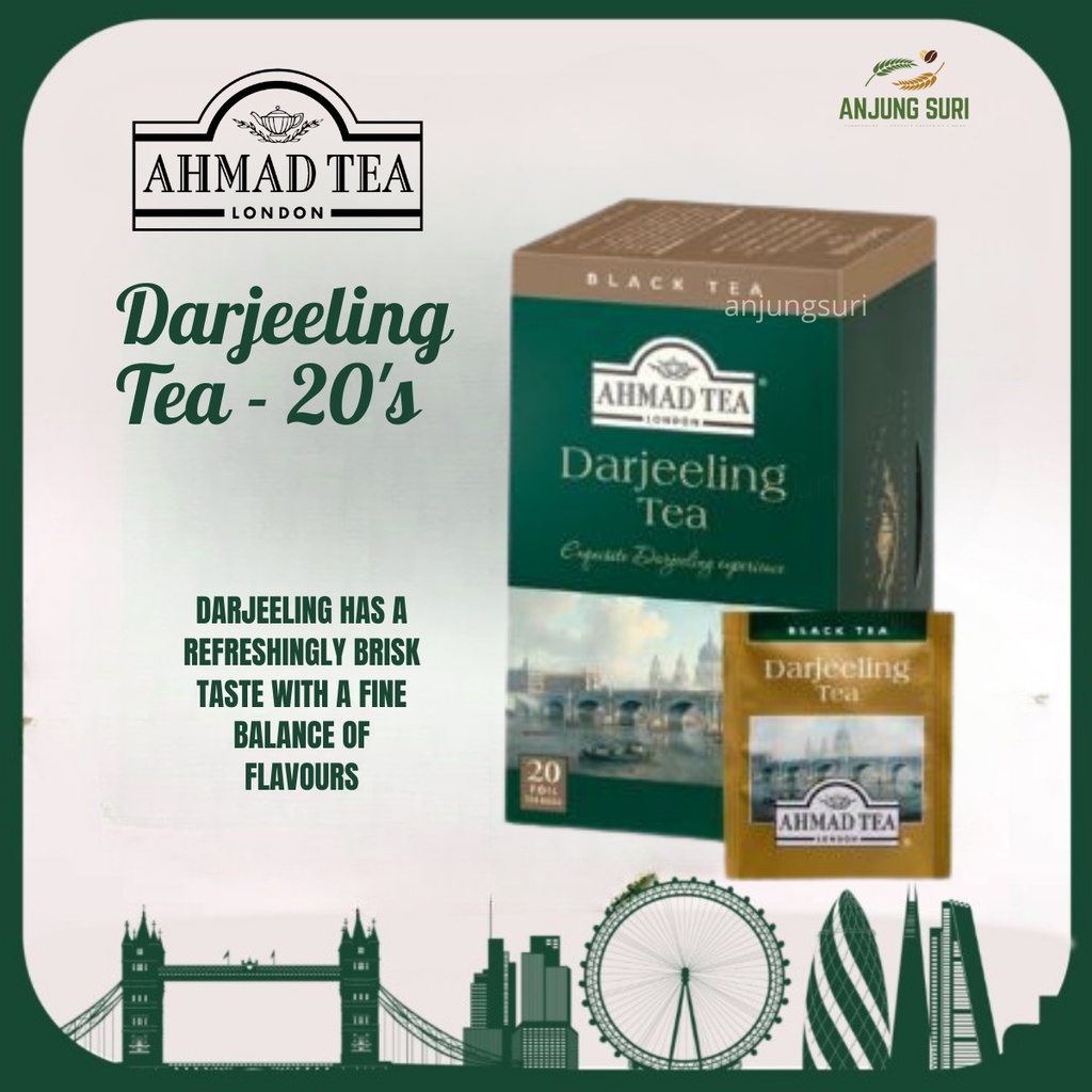 Ahmad Tea London Detox Loss Weight Green Tea Jasmine Darjeeling English