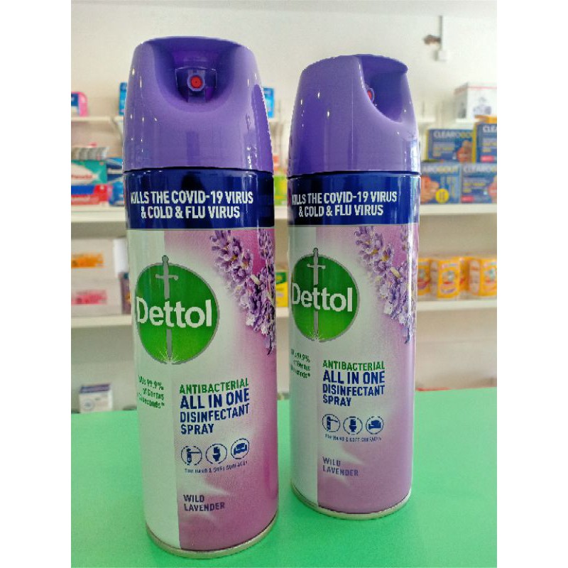 Dettol Disinfectant Spray Wild Lavender Ml Shopee Malaysia